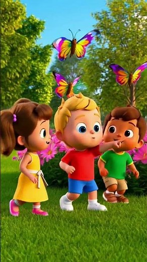 Happy Spring Song for Kids 🌸🦋 | Butterflies, Sunshine & Fun Outdoor Play