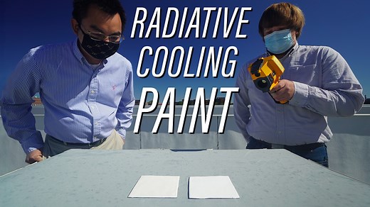 What if paint could cool off a building enough to not need air conditioning? Prof. Xiulin Ruan has pioneered radiative cooling paint; instead of absorbing sunlight, it radiates the heat back into space. This actually cools surfaces below ambient temperature, something paint has never done before: https://www.purdue.edu/newsroom/releases/2020/Q4/this-white-paint-could-reduce-the-need-for-air-conditioning-by-keeping-surfaces-cooler-than-surroundings.html | Purdue University Mechanical Engineering