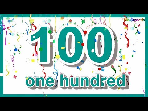 Numbers with Words Flashcard | 1-100 Fast Paced Counting | Flashcard for Kids|