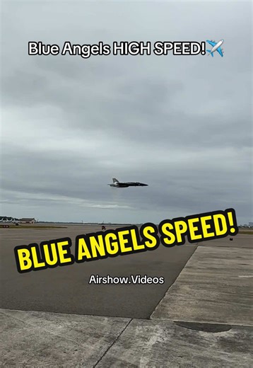 Blue Angels High Speed Sneak Pass at Airshow