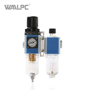 [Hot Item] Airtac Fr. L Combination Air Filter Regulator Lubricator Combo Oil/Water Separator & Pressure Regulator 1/4" 3/8'' 1/2" Ports 5μ M 40μ M Filtration
