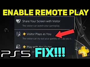 PS5 HOW TO ENABLE REMOTE PLAY + FIXES!