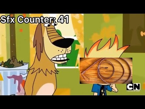 How many sound effects are there in the middle of a Johnny Test episode?