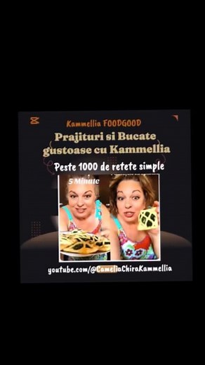 In aceasta carte virtuala cu multe pagini am adunat cele mai iubite rețete de familie, traditionale romanesti sau retete descoperite în călătorii. Locul perfect unde gasiti ingredientele la fiecare preparat. Toate retetele sunt inregistrate video si incarcate pe canalul meu de YouTube Prajituri si Bucate gustoase cu Kammellia #retete #retetevideo #retetesimple #retetedepost #Reteterapide | Prajituri si Bucate gustoase cu Kammellia