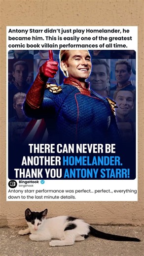 Many fans see Antony Starr’s Homelander as an all-time comic book villain performance #theboys