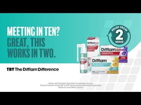Difflam - Meeting? - Find relief from 2 minutes with Difflam - 2025 6 secs