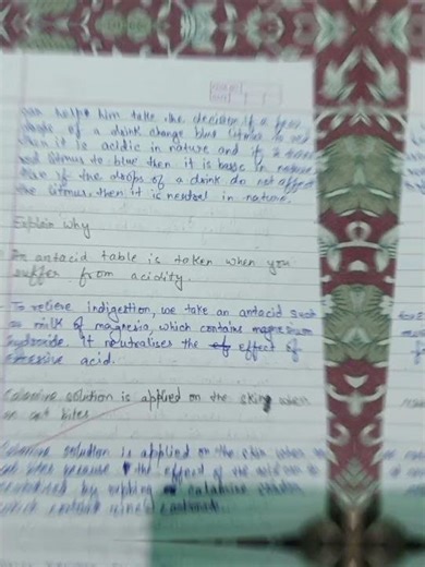 Class 7th science chapter 4 Acid base and salt