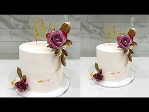 How to make a marble FONDANT cake | how to work with fondant | Sugarella Sweets