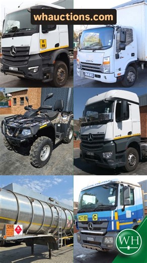 WH Truck and Construction Auction 30 October. Bank Repo and Ex-Fleet stock. View at 578 16th Road, Midrand. Register early! Online webcast bidding only. See stock on whauctions.com. Call for assistance 0115745700 #trucks #trucksforsale #auction #mining #miningequipment #construction #carsforsale #actros | WH Auctions