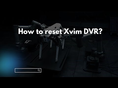 How to reset Xvim DVR?
