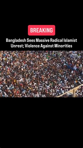 The Asian Chronicle on Instagram: "Bangladesh is witnessing a dangerous surge in radical Islamist mobilisation, with violent protests spreading across several districts. Multiple groups linked to extremist networks have taken to the streets, targeting minorities, vandalising properties, and openly raising anti-India slogans, escalating tensions in an already fragile political environment. #Bangladesh #Hindu #India #BreakingNews #Protest"