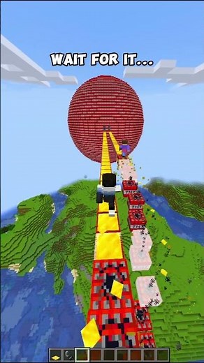 Minecraft TNT run...🤯