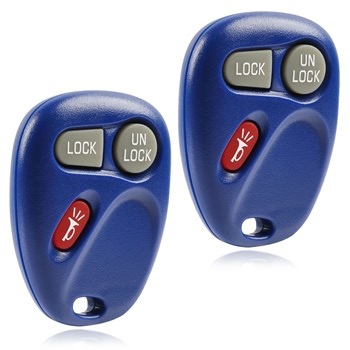 2 New Keyless Entry Remote Key Fob for Chevy GMC Vehicles 15042968 - Blue