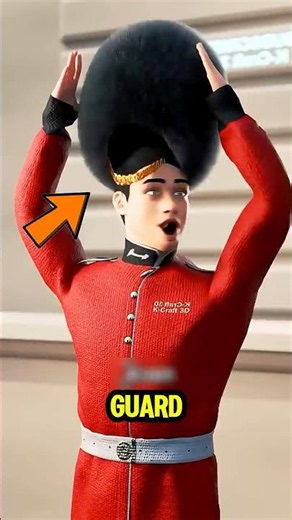 Why Royal Guards Wear Their Straps 'Wrong' #royalguard #military #shorts