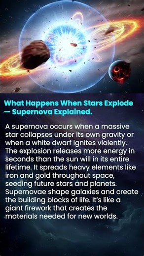 What Happens When Stars Explode — Supernova Explained #shorts