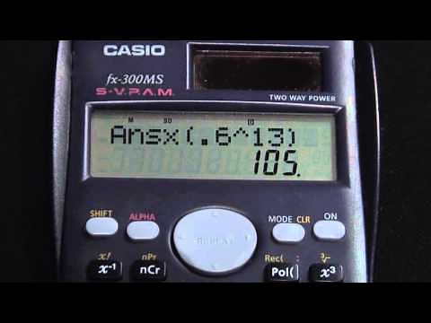 Casio fx300MS Binomial Probability