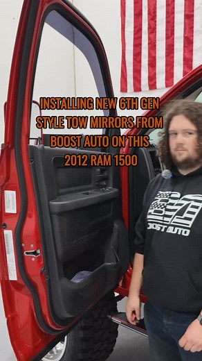 3.5K views · 324 reactions | This 4th Gen Ram just leveled up  2023+ style Boost Auto tow mirrors with paint-matched caps = clean, factory+ vibes  | Boost Auto | Facebook