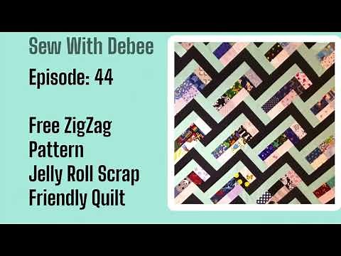 Episode 44: Free ZigZag Wavy Quilt Pattern