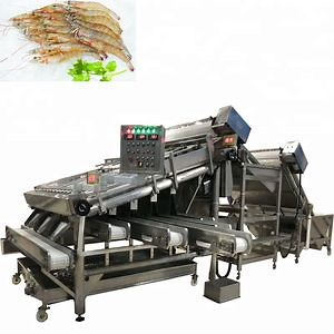 [Hot Item] Factory Supply Fish Shrimp Washing Grading Equipment Shrimp Grader Grading Machine