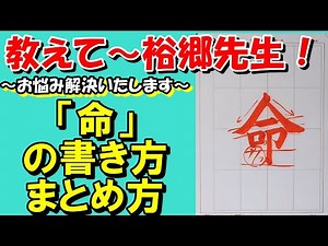 「命」の書き方のポイント