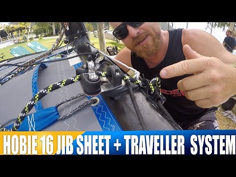 Hobie 16 Jib sheet and traveller system