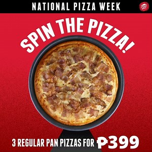 Wait, okay, this Pizza Wheel isn’t really a game – we just wanted you to see the 3 different flavors you can get for only P399! Celebrate National Pizza Week with #PizzaHutPH! Drop by Pizza Hut today! | Pizza Hut