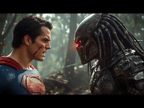 Superman vs Predator | Epic Jungle Fight Scene | Cinematic Battle in 4K