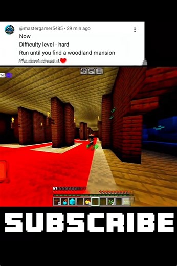 Minecraft hardest challenge ever from subscriber 🥵✅💯 #minecraft #shorts