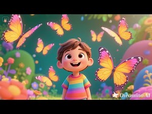 Ten Little Butterflies Flying | Counting Song for Kids | Fun Nature Nursery Rhyme