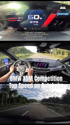 BMW X5M Competition Top Speed on Autobahn! | AutoTopNL