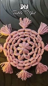 Aesthetic Table Mat 🧶✨ #shortvideo #shorts #trending #trend #craft #diy #love #art #aesthetic