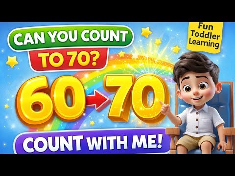 Learn to Count 60 to 70 | Slow & Fun Counting for Kids | Numbers for Toddlers