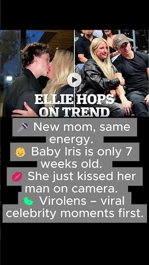 Ellie Goulding Kisses Beau in Viral Trend 🔥