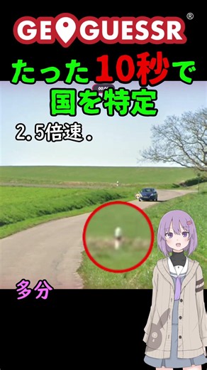 【GeoGuessr】10秒で国を当てる結月ゆかり(雫)ちゃん #045 #shorts 【ボイスロイド実況】