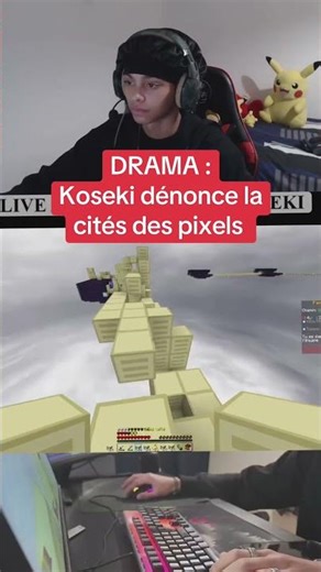 Koseki dénonce la cité des pixels #minecraft #mincraftpvp #minecraftshorts #funcraft