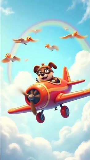 Dog Flying Airplane ✈️ #DogPilot #airplanestory