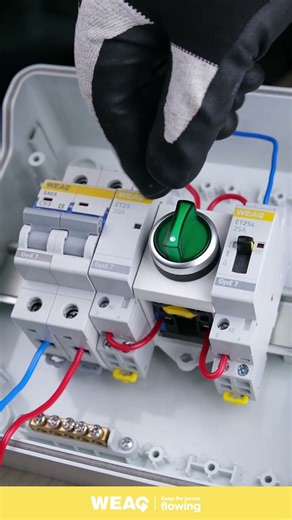 Manual & Automatic Contactor Setup with MCB.