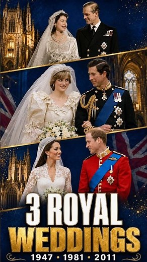 Three Generations of British Royal Weddings 👑 1947–2011