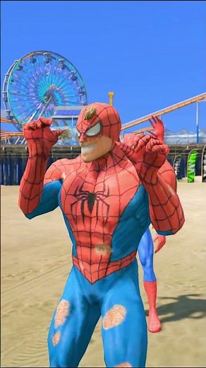 Super Spider-Man vs Sandman: Who Will Win the Ultimate Slap Contest? #spiderman