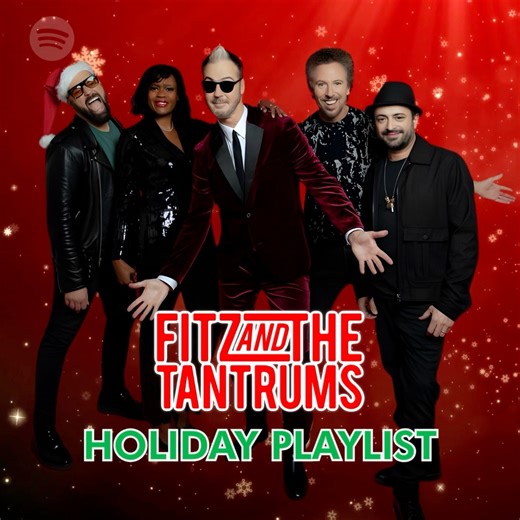 We’ve got the perfect playlist to listen to all season long! It features some of our own tunes and some of our favorite holiday classics 🎄🎶 Listen here: https://open.spotify.com/playlist/5XsFSNQ0YDqYyxxzYgivWz?si=txhqnl_ZRsixiCx2nFBjrA&pi=anhvxj4UTKG7Z | Fitz & The Tantrums
