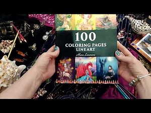 100 coloring pages. Line art. PART 1 . Alena Lazareva: Coloring Book for Adults