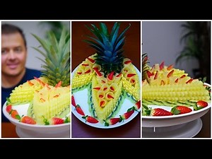 DELICIOUS FRUIT CENTER, How to make - J Pereira Art Carving Fruit and Vegetables