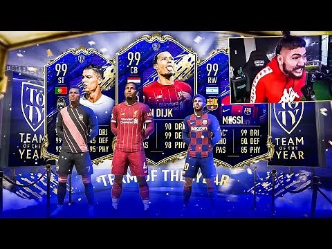 OMG I PACKED A 99 TOTY!! MY BEST TOTY!! FIFA 20