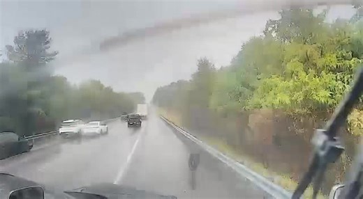 This video shows the moments leading up to a fatal 10-vehicle pileup on I-81 in Virginia during heavy rain that claimed one life and injured multiple others. The crash involved six tractor trailers, three passenger vehicles and one medical transport van with no patient on board and closed the interstate for eight hours. Link to updates in comments. | WTVR CBS 6 News