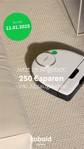 Smart reinigen, stark sparen: Kobold VR7 Saugroboter inkl. Absaugstation für 999 €! | Kobold Deutschland
