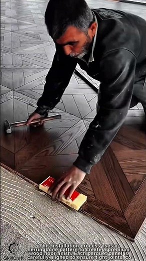 Herringbone Flooring Work Tool for Precision Parquet Installation #worktool