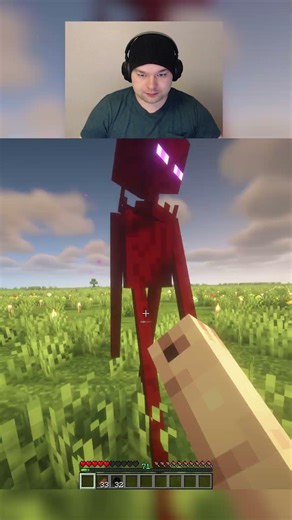 Killing an Enderman unarmed in minecraft day 145 #shorts #viralshorts