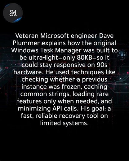 Ex-Microsoft engineer: 80KB Task Manager ensured smooth 90s use with unique-instance check