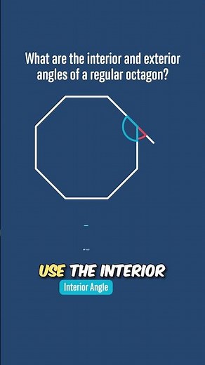 What are the interior and exterior angles of a regular octagon?