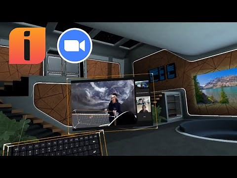 Zoom meeting from VR in Mixed Reality (with Immersed VR and Reality Mixer)